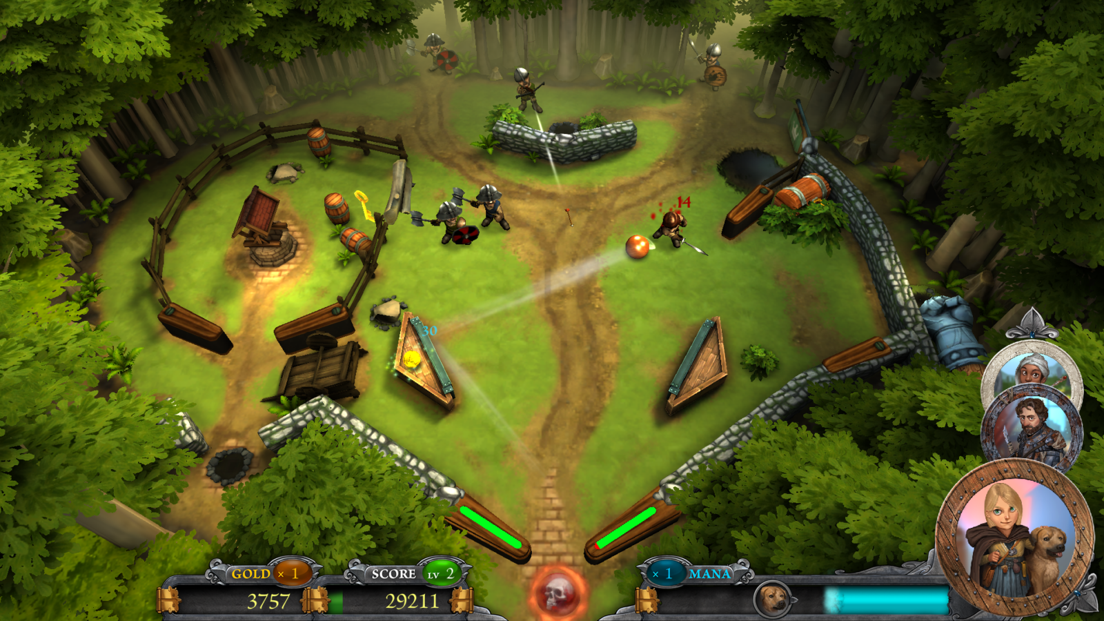 Rollers of the Realm Game Screen